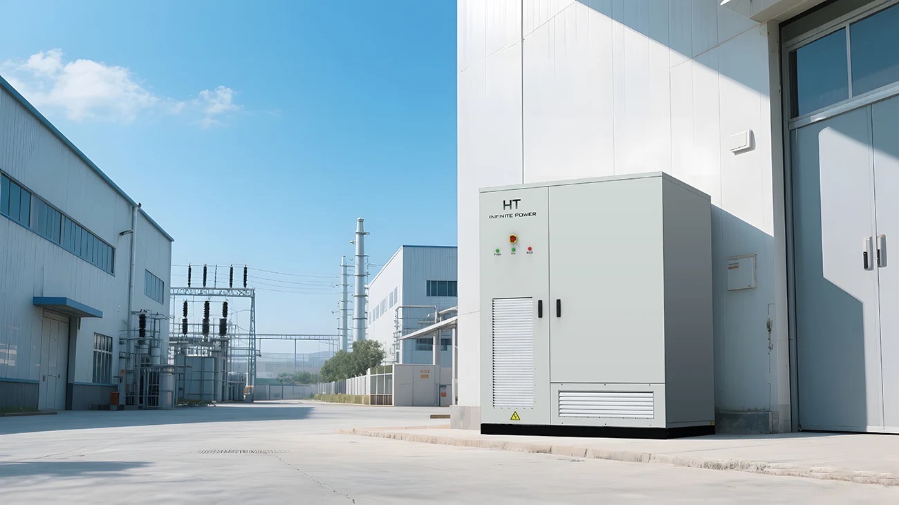 Magazyn energii zamontowany w pomieszczeniu technicznym